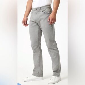 Mavi Zach Straight Leg Pants Gray 5-Pocket Stretch Jeans 36x32